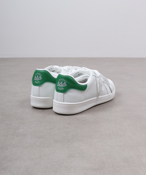 AAA(トリプルエー)の「AAA+ コートタイプ ベーシックスニーカー(スニーカー・レディース・レッド/ブラック×ブラック/ホワイト×ホワイト/ブラック/グリーン/ホワイト・41/39/37/36/35/40/38)」の16枚目の写真