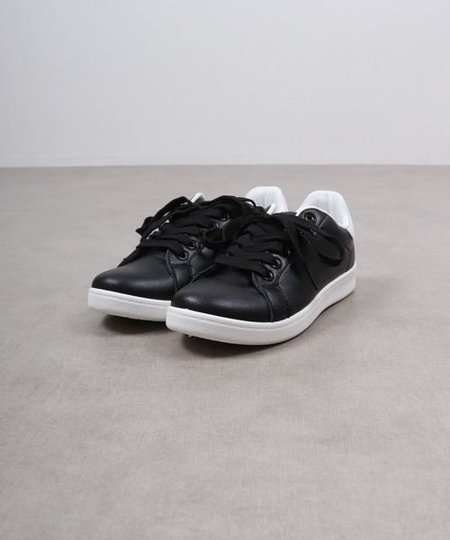 AAA(トリプルエー)の「AAA+ コートタイプ ベーシックスニーカー(スニーカー・レディース・レッド/ブラック×ブラック/ホワイト×ホワイト/ブラック/グリーン/ホワイト・41/39/37/36/35/40/38)」の11枚目の写真