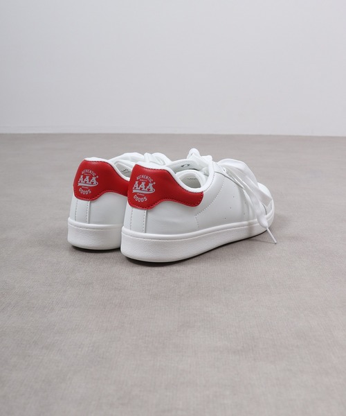 AAA(トリプルエー)の「AAA+ コートタイプ ベーシックスニーカー(スニーカー・レディース・レッド/ブラック×ブラック/ホワイト×ホワイト/ブラック/グリーン/ホワイト・41/39/37/36/35/40/38)」の18枚目の写真