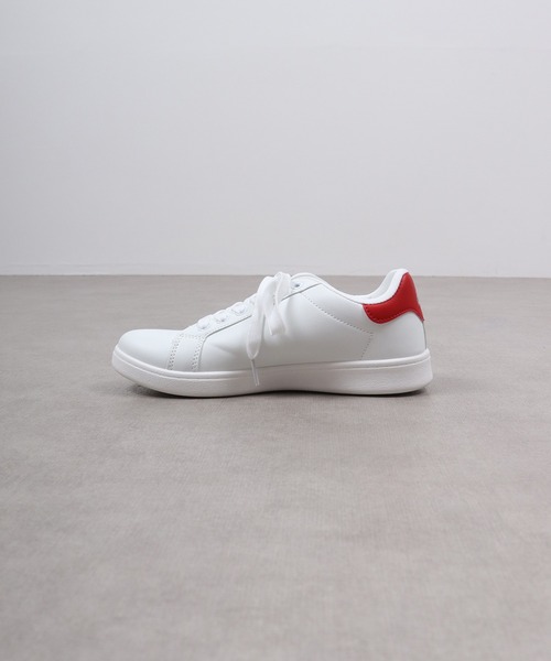 AAA(トリプルエー)の「AAA+ コートタイプ ベーシックスニーカー(スニーカー・レディース・レッド/ブラック×ブラック/ホワイト×ホワイト/ブラック/グリーン/ホワイト・41/39/37/36/35/40/38)」の19枚目の写真