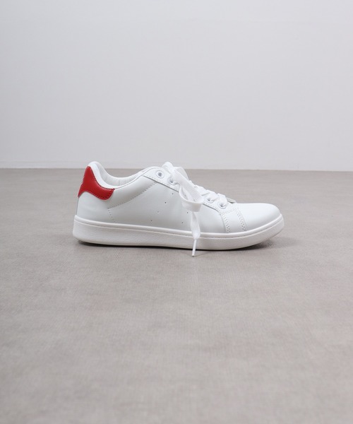 AAA(トリプルエー)の「AAA+ コートタイプ ベーシックスニーカー(スニーカー・レディース・レッド/ブラック×ブラック/ホワイト×ホワイト/ブラック/グリーン/ホワイト・41/39/37/36/35/40/38)」の20枚目の写真