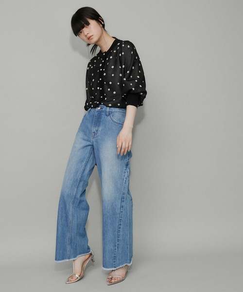 セール】【WEB限定】ドットジャカードカーディガン（カーディガン