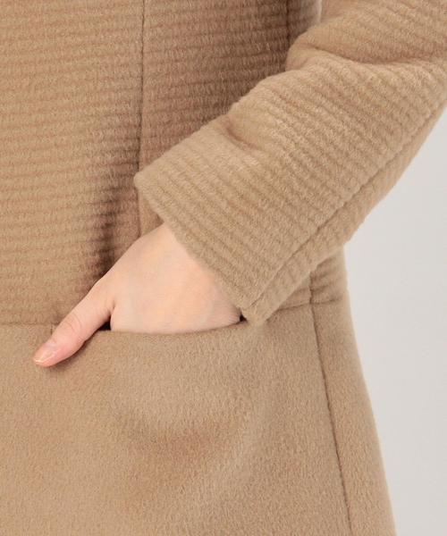 green label relaxing（グリーンレーベルリラクシング）の「◆CR W GRGxシャギー N/CLコート（その他アウター・レディース・ネイビー/オフホワイト/ベージュ・34/38/40/42/44/36）」の20枚目の写真