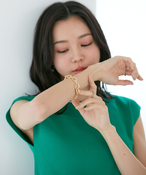 VIS（ビス）の「ミックスチェーンブレスレット（ブレスレット・レディース・ゴールド/シルバー・FREE）」の2枚目の写真