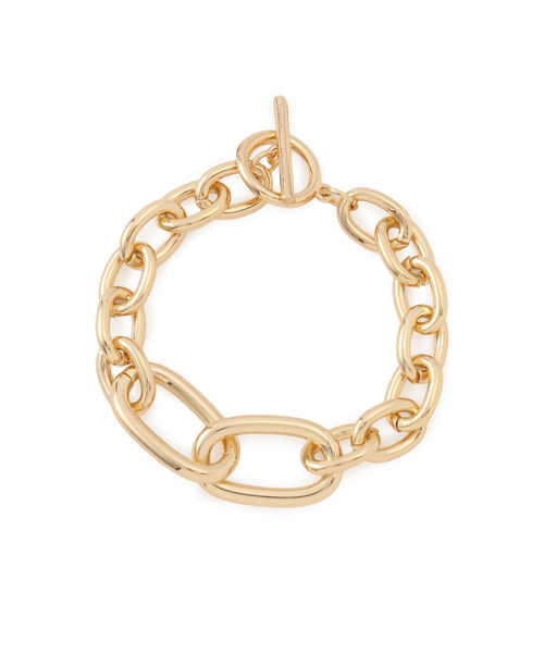 VIS（ビス）の「ミックスチェーンブレスレット（ブレスレット・レディース・ゴールド/シルバー・FREE）」の6枚目の写真