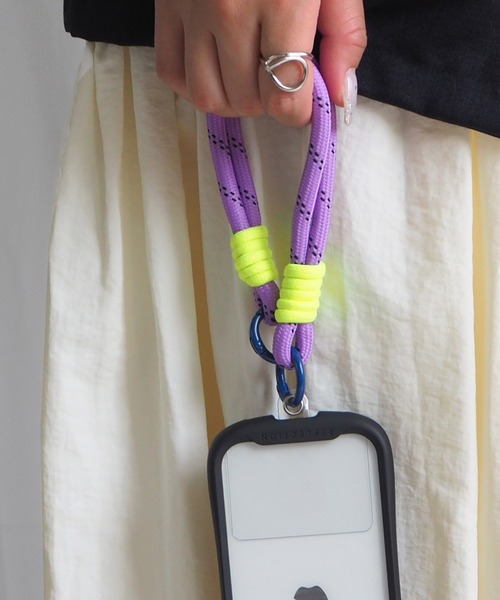minia（ミニア）の「カラーロープのハンドストラップ（スマホグッズ・レディース・ブルー/ピンク/パープル/ベージュ・FREE）」の12枚目の写真
