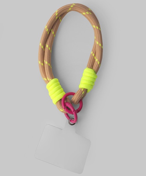 minia（ミニア）の「カラーロープのハンドストラップ（スマホグッズ・レディース・ブルー/ピンク/パープル/ベージュ・FREE）」の5枚目の写真