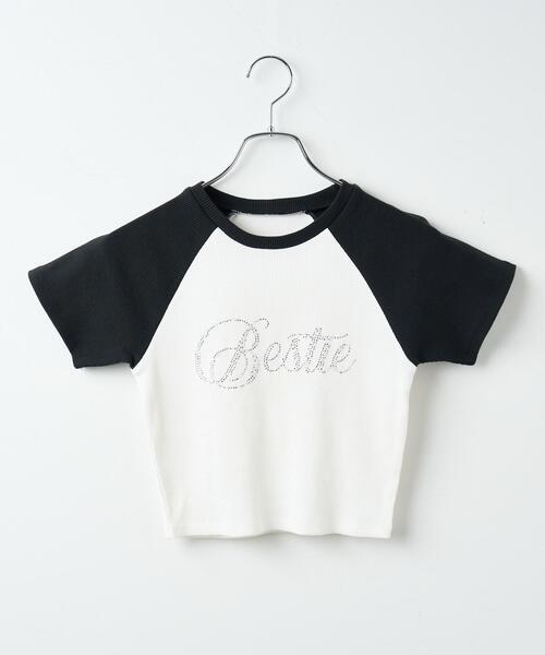 WEGO（ウィゴー）の「WEGO/ラインストーンラグランちびT（Tシャツ/カットソー・レディース・ホワイト系その他/ブラック系その他/ブラウン・FREE）」の15枚目の写真