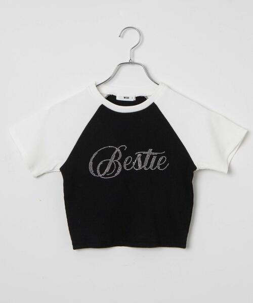 WEGO（ウィゴー）の「WEGO/ラインストーンラグランちびT（Tシャツ/カットソー・レディース・ホワイト系その他/ブラック系その他/ブラウン・FREE）」の14枚目の写真