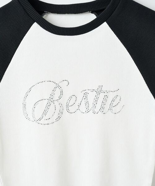 WEGO（ウィゴー）の「WEGO/ラインストーンラグランちびT（Tシャツ/カットソー・レディース・ホワイト系その他/ブラック系その他/ブラウン・FREE）」の18枚目の写真