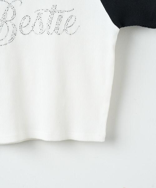 WEGO（ウィゴー）の「WEGO/ラインストーンラグランちびT（Tシャツ/カットソー・レディース・ホワイト系その他/ブラック系その他/ブラウン・FREE）」の20枚目の写真