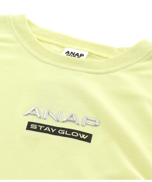 ANAP kids(アナップキッズ)の「サイドシャーリングバタフライあきトップス(Tシャツ/カットソー・キッズ・ブラック/ライム/ホワイト・130cm/120cm/110cm)」の6枚目の写真