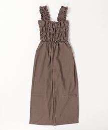 セール】ヘザーエステルツイルシャーリングサロペット