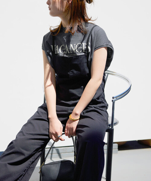 SLOBE IENA(スローブイエナ)の「《追加》VACANCESロゴフレンチTEE(Tシャツ/カットソー・レディース・チャコールグレー/アイボリー/カーキ・FREE)」の15枚目の写真