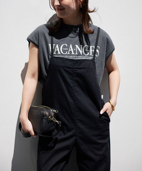 SLOBE IENA(スローブイエナ)の「《追加》VACANCESロゴフレンチTEE(Tシャツ/カットソー・レディース・チャコールグレー/アイボリー/カーキ・FREE)」の16枚目の写真