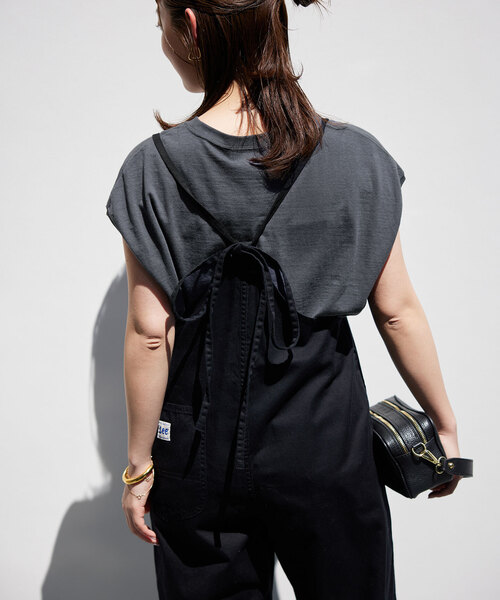 SLOBE IENA(スローブイエナ)の「《追加》VACANCESロゴフレンチTEE(Tシャツ/カットソー・レディース・チャコールグレー/アイボリー/カーキ・FREE)」の18枚目の写真