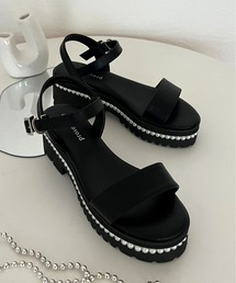 prose verse | パールヒール厚底サンダル(サンダル)