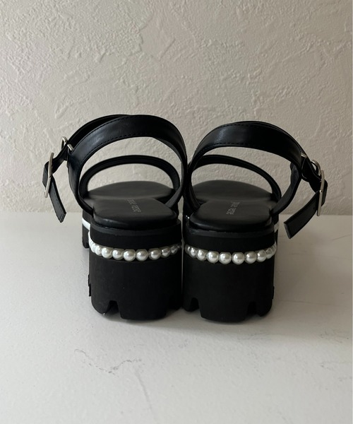 prose verse（プロズヴェール）の「パールヒール厚底サンダル（サンダル・レディース・ブラック・SMALL/MEDIUM/LARGE）」の10枚目の写真