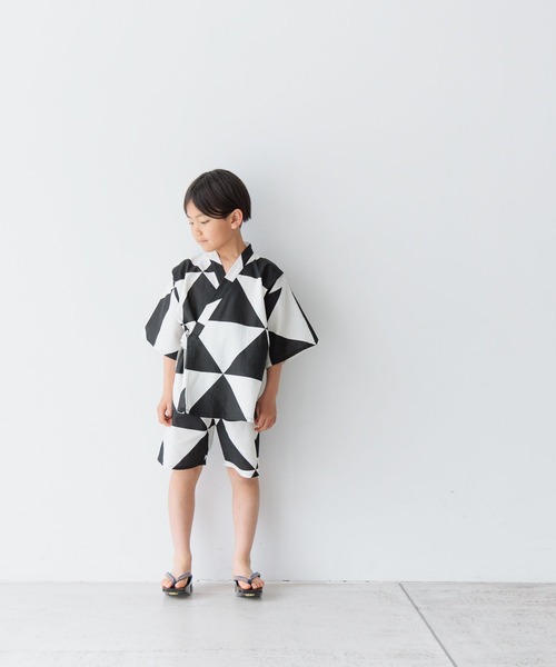 LOWRYS FARM(ローリーズファーム)の「ジンベエ 122199(浴衣・キッズ・ブラック・110cm/130cm/150cm)」の3枚目の写真