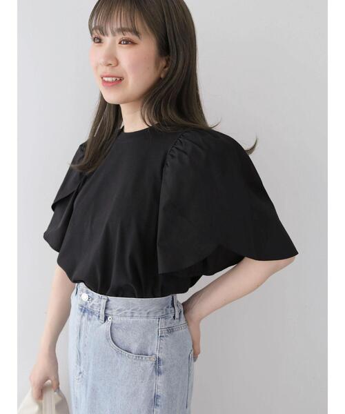 Sugar spoon(シュガースプーン)の「・SUGAR SPOON チューリップスリーブTEE(Tシャツ/カットソー・レディース・ライトグリーン/ライトグレー/オフホワイト/ブラック・FREE)」の7枚目の写真