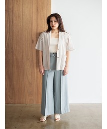STRATA（エストラータ）の「ベルテッドステッチワイドパンツ【低身長・小柄女性】（その他パンツ）」