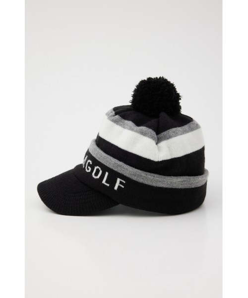 RIENDA GOLF(リエンダゴルフ)の「【RIENDA GOLF】 ボンボンロゴニットキャップ リエンダゴルフ(キャップ・レディース・ブラック/グレー/ホワイト・FREE)」の5枚目の写真