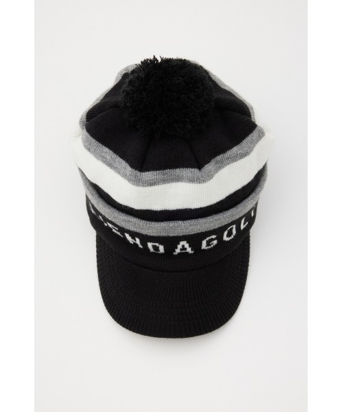 RIENDA GOLF(リエンダゴルフ)の「【RIENDA GOLF】 ボンボンロゴニットキャップ リエンダゴルフ(キャップ・レディース・ブラック/グレー/ホワイト・FREE)」の8枚目の写真