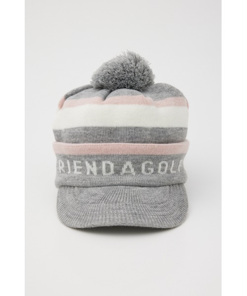 RIENDA GOLF(リエンダゴルフ)の「【RIENDA GOLF】 ボンボンロゴニットキャップ リエンダゴルフ(キャップ・レディース・ブラック/グレー/ホワイト・FREE)」の13枚目の写真