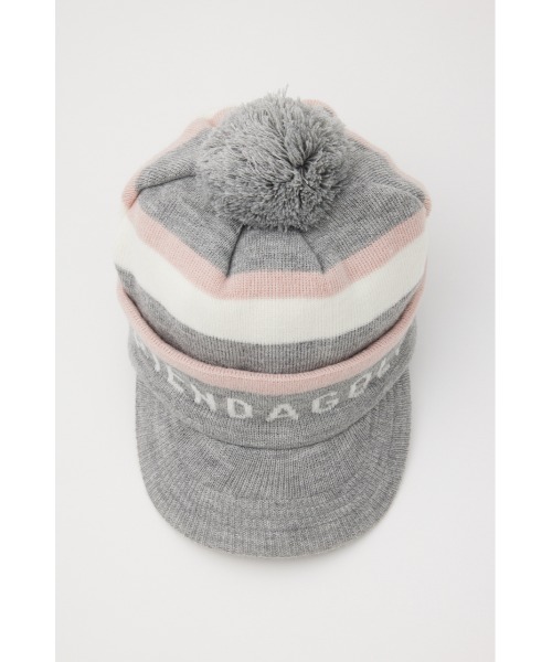 RIENDA GOLF(リエンダゴルフ)の「【RIENDA GOLF】 ボンボンロゴニットキャップ リエンダゴルフ(キャップ・レディース・ブラック/グレー/ホワイト・FREE)」の14枚目の写真
