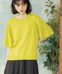 OPAQUE.CLIP | 《6color》フレアスリーブニット【洗濯機洗い可】(ニット/セーター)