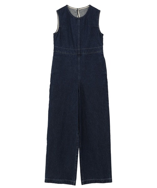 CLANE（クラネ）の「【CLANE/クラネ】バックオープンデニムオールインワン/BACK OPEN DENIM ALL IN ONE（つなぎ/オールインワン・レディース・ダークインディゴブルー/ライトブルー・0/1）」の20枚目の写真