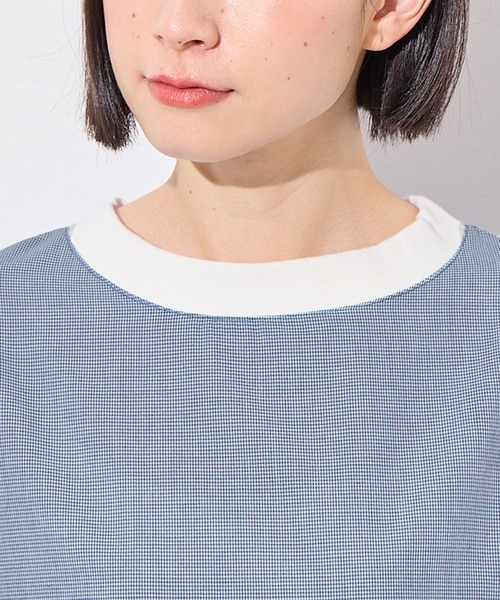 Viola e Viola(ヴィオラエヴィオラ)の「ストライプ切替ワンピース(ワンピース・レディース・ブラック/ブルー・MEDIUM/LARGE)」の4枚目の写真