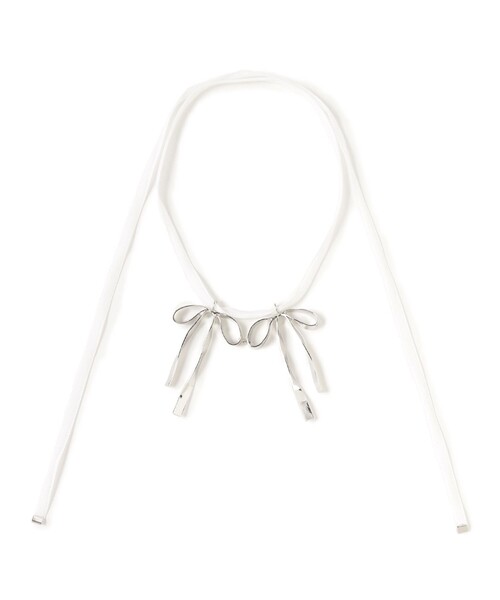 【セール】ダブル ビッグ リボン ネックレス（ネックレス）｜Ray BEAMS（レイビームス）