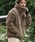 CAMBIOiJrIj́umj10044-Short Microfur Volume Neck Stand Blouson u]iu]jvbx[W