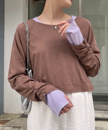 CIAOPANIC TYPY | カラーレイヤードシアーリブラグラントップス(Tシャツ/カットソー)