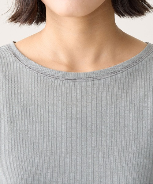 CIAOPANIC TYPY（チャオパニックティピー）の「カラーレイヤードシアーリブラグラントップス（Tシャツ/カットソー・レディース・オフホワイト/ブラウン/レッド/ネイビー・ONE SIZE）」の6枚目の写真