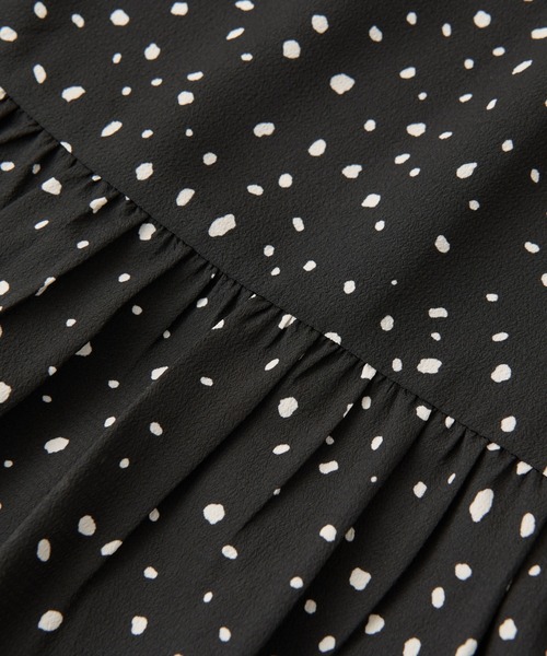 un dix cors（アンディコール）の「変形ドット2WAYチュニック（シャツ/ブラウス・レディース・ホワイト/ブラック・FREE）」の3枚目の写真