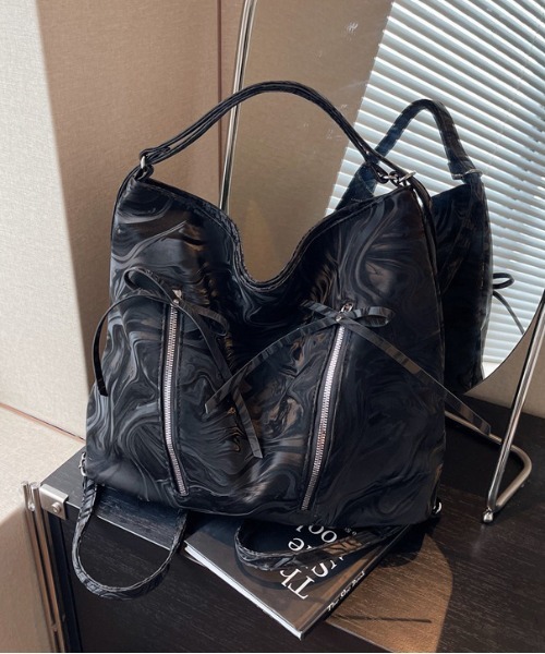 セール】Y2K リボン ショルダーバッグ 3WAY A4収納可能