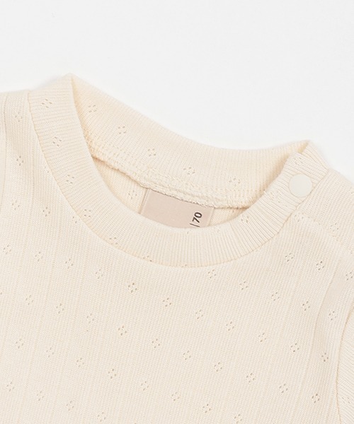 petit main（プティマイン）の「リボンつきチュールOPセット（セットアップ・キッズ・ライトグレー/ライトピンク/アイボリー・70cm/80ｃｍ）」の11枚目の写真