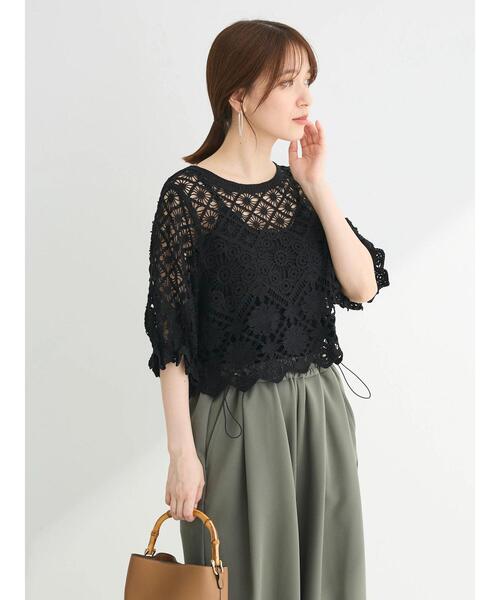 Sugar spoon（シュガースプーン）の「・SUGAR　SPOON　2wayクロシェカーディガン（カーディガン/ボレロ・レディース・アイボリー/ブラック/ブラウン/モカ・FREE）」の19枚目の写真