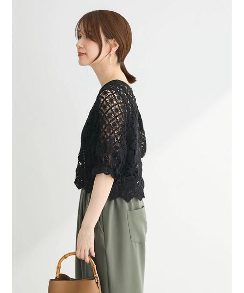 Sugar spoon（シュガースプーン）の「・SUGAR　SPOON　2wayクロシェカーディガン（カーディガン/ボレロ・レディース・アイボリー/ブラック/ブラウン/モカ・FREE）」の18枚目の写真