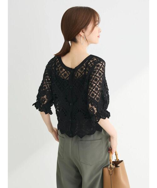 Sugar spoon（シュガースプーン）の「・SUGAR　SPOON　2wayクロシェカーディガン（カーディガン/ボレロ・レディース・アイボリー/ブラック/ブラウン/モカ・FREE）」の17枚目の写真