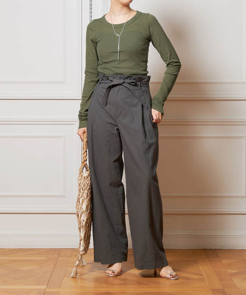 IENA - frogfrog1143さま専用★IENA LA BOUCLE 強撚ガーゼリブ IENA LA BOUCLE（イエナラブークル）の「IENA LA BOUCLE 強撚
