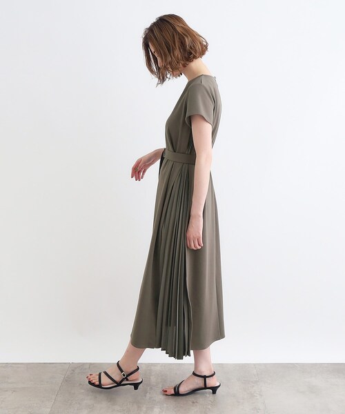 T/R プリーツワンピース AMBIDEX Store △○T/R プリーツワンピース(F グレー): bulle de