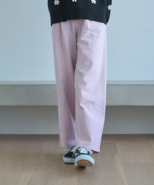 GLOBAL WORK（グローバルワーク）の「GOODデニムワイドパンツ/115803（デニムパンツ・キッズ・ピンク/ブラック/ライトブルー・120cm/130cm/140cm/150cm/160cm）」の2枚目の写真