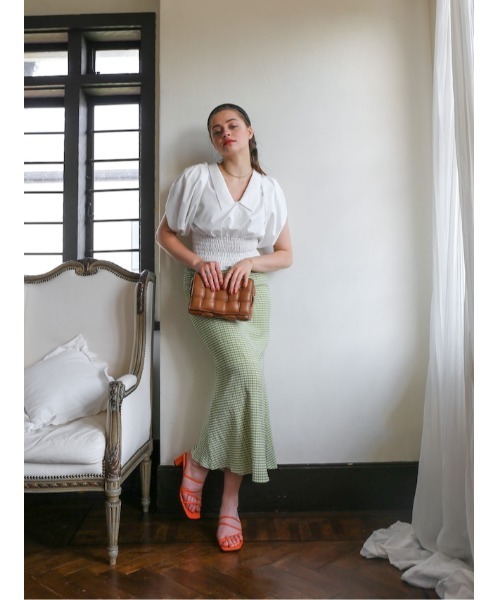 【セール】gingham mermaid skirt（スカート）｜Katrin TOKYO（カトリーントーキョー）