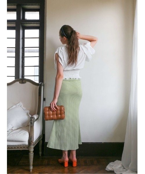 【セール】gingham mermaid skirt（スカート）｜Katrin TOKYO（カトリーントーキョー）