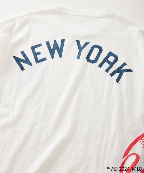 MLB（メジャーリーグベースボール）の「MLB 別注 フェードプリントTシャツ（Tシャツ/カットソー・メンズ・ホワイト/ブラック/ネイビー/グレー/ブルー/アイボリー/ブラック系その他/ホワイト×ホワイト・MEDIUM/LARGE）」の11枚目の写真