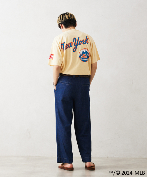 MLB（メジャーリーグベースボール）の「MLB 別注 フェードプリントTシャツ（Tシャツ/カットソー・メンズ・ホワイト/ブラック/ネイビー/グレー/ブルー/アイボリー/ブラック系その他/ホワイト×ホワイト・MEDIUM/LARGE）」の17枚目の写真