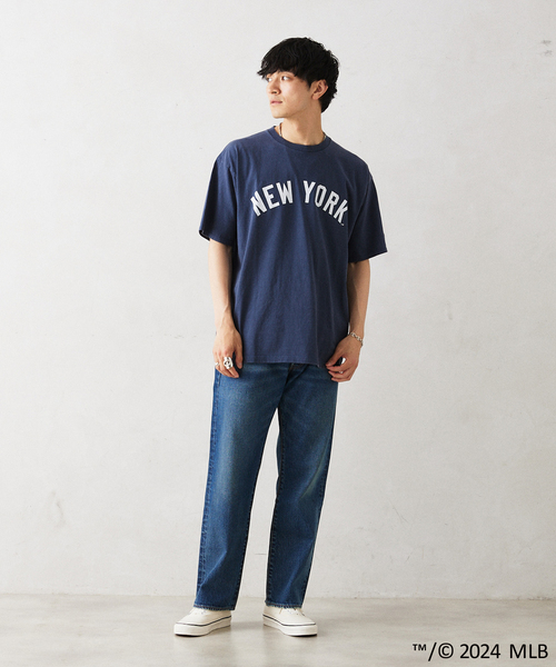 MLB（メジャーリーグベースボール）の「MLB 別注 フェードプリントTシャツ（Tシャツ/カットソー・メンズ・ホワイト/ブラック/ネイビー/グレー/ブルー/アイボリー/ブラック系その他/ホワイト×ホワイト・MEDIUM/LARGE）」の20枚目の写真